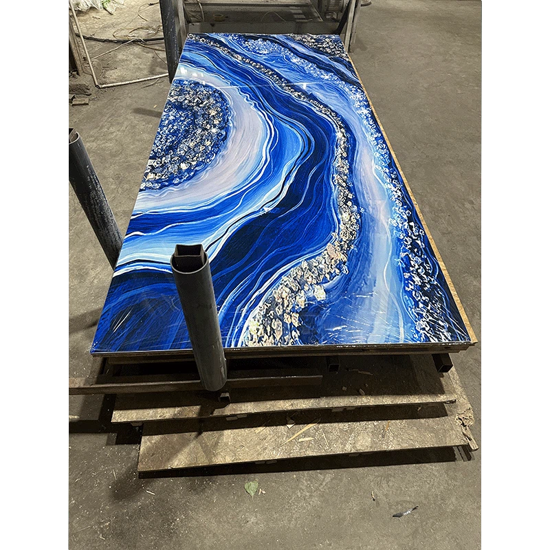 3D PVC Marble Sheet Uv Uv Coating