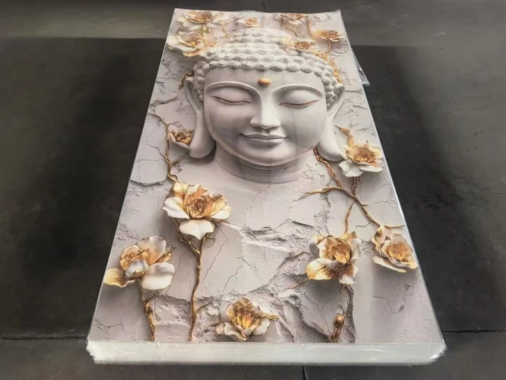 5D Digital Printed PVC UV Artificial Marble Sheet suppliers